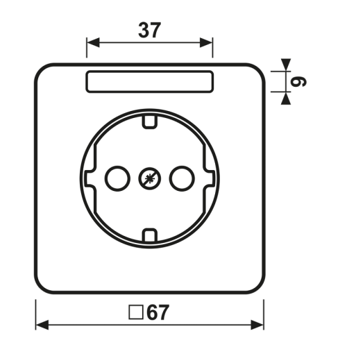 Jung Afdekking CD500 alp.wit voor CD1520NAWW - Bm cd1520napl - 20017515
