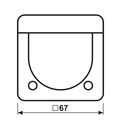 Jung HOME sensorafd. 2,20m CD500 zwart - Bm cd17281 - 20017359