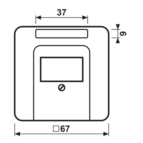 Jung Afdekking CD500 wit m.tekstv.v.speaker - Bm cd569tna - 20014763