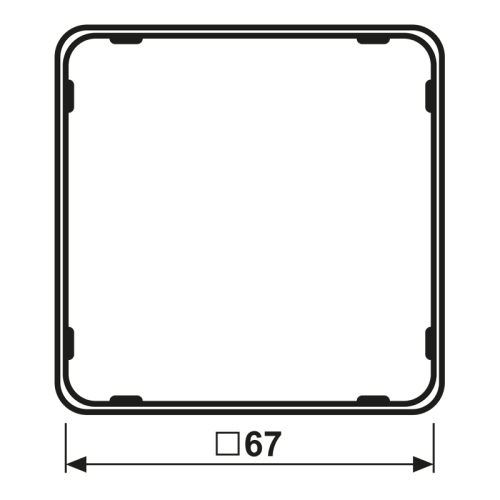 Jung Applicatie-raam CD-plus geel - Bm cdp81 - 20018346