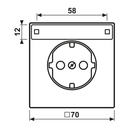 Jung Afdekking  LS-aluminium voor  AL1520NNA - Bm es1520napl - 20016554