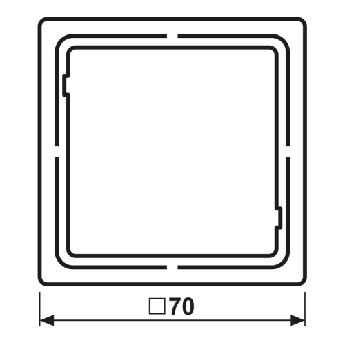 Jung Tussenraam FD-Design 50 x 50 - Bm fd981z - 20018707