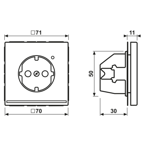 Jung Wcd LS-messing antiek m.LED&lichtsensor - Bm ls1520 olnw - 20020127