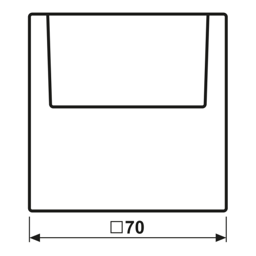 Jung Afdekking hotelcard LS messing klassiek - Bm ls590card - 20020235