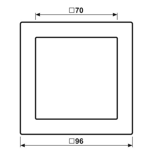 Jung Afdekraam LSD-Dark 1-vdg. - Bm lsd981 - 20016853
