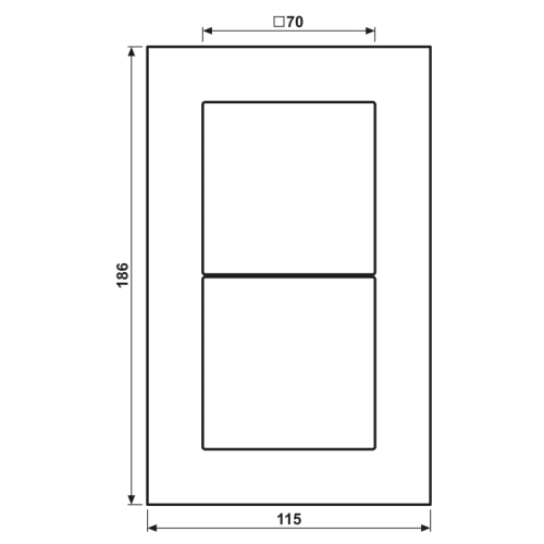 Jung Afdekraam LS-plus glas 2-voudig - Bm lsp982 - 20019846