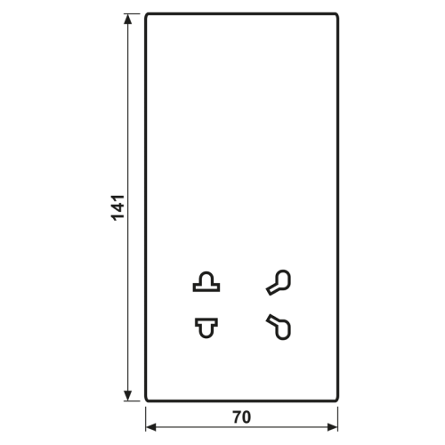 Jung Afdekking LS-goudkleurig v. scheer wcd. - Bm sols7522pl - 20020485