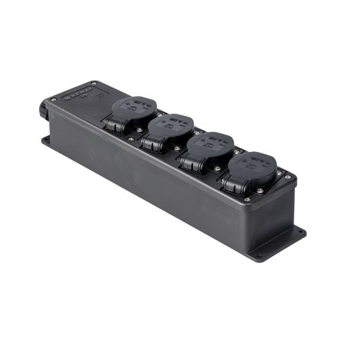 Keraf Snoercentrale 4-voudig 16A 250V~ kv penaarde zwart - C03a081ba48927e34c7ab865565557f6 - 20157292