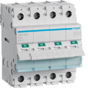 HAGER hoofdschakelaar 4p 80a SBN480 - C80a0dcbbdca5092137c8ad273e44a93 - 8411689