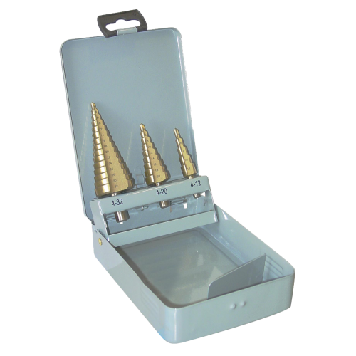 AMW stappenboor set 3 stuks 4-12mm 4-20mm 4-32mm - C83c35e4 546b 4d25 ac8c 2c2194eacd53 - 5015042