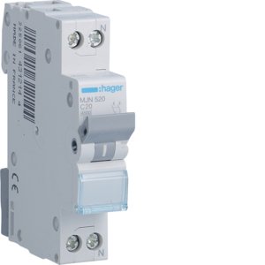 HAGER automaat 1p+n c20 MJN520 - C8e462abf6b17df72e56446795275276 - 8411686
