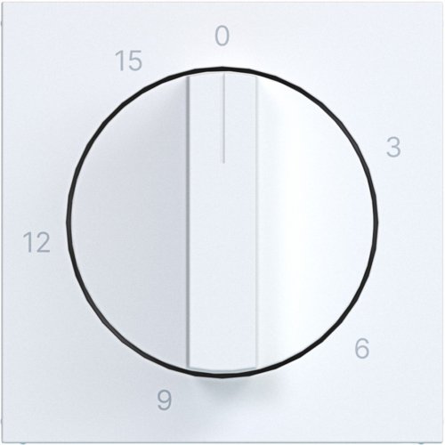 Hager Centr.pl. voor mechanische tijdschakelklok 0-15 min., A.x/C.x, wit mat - Cb36cc135a6449138e9769d4b65d13ea - 20208035