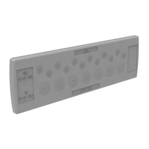 nVent HOFFMAN Gld Plt Cbl Ent Plst CEPL 12 44x142x12mm - Cepl1924 cableentrysystem sq - 20129328