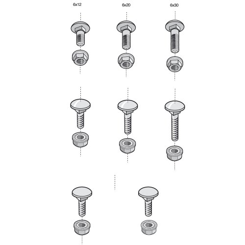 Legrand Slotbout + kraagmoer BTRCC M6x20 Rvs304 - Cm 801018 web f - 20041400