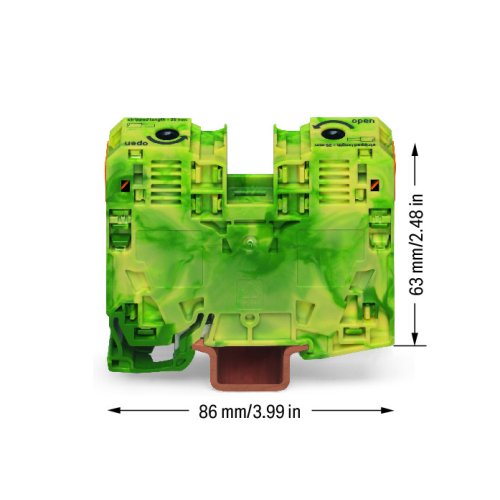WAGO 2-draads doorgangsklem 35mm&sup2; gr/ge 285-137 - D6e7ab58 1298 4cec 9b12 fda50b5ab685 - 5035322