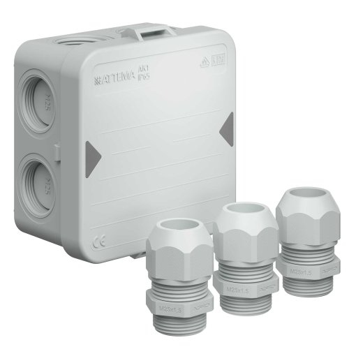 ATTEMA ak1 kabeldoos + 3 wartels m25 2500 - Dd4650e20bdd3da3d3137c5c0d234021 - 2027745