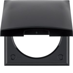 BERKER afdekraam 1v met klapdeksel integro zwart 918282510 - Decac5d809cce584f1b2e91c35ea9d94 - 11001942