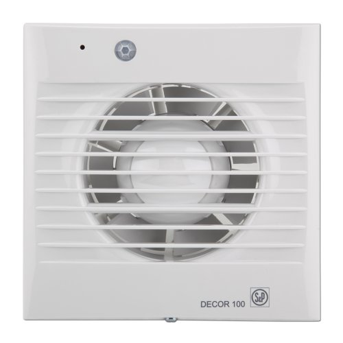 S&P ventilator decor 100cdz met timer en bewegingsmelder - Decor 100cd produc2 - 4059038