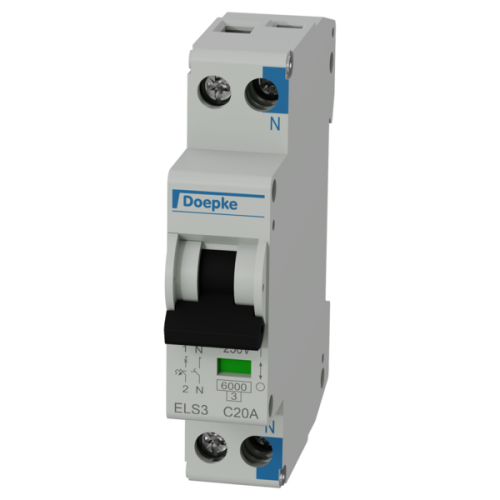 DOEPKE installatieautomaat 1 polig+n c20a 6ka - Doepke 09915035 600px ml - 2036106