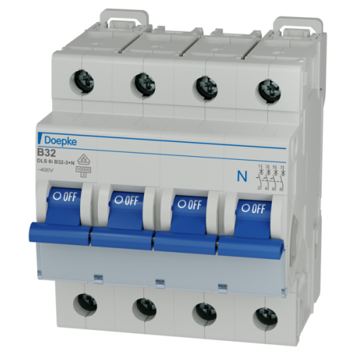 DOEPKE installatieautomaat 3 polig+n b32a 10ka - Doepke 09916146 600px ml - 2036164