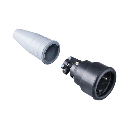 Keraf Volrubber koppelcontactstop 16A 250V~ randaarde greep grijs - E0c738a9fc03a1d811345841696da998 - 20157465