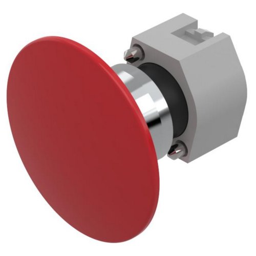 EAO Voorzetelement paddestoel drukknop puls rood aluminium D60 (opbouw) - E44df6fc9ef3e5d6292947b26fe2d143 - 20043765