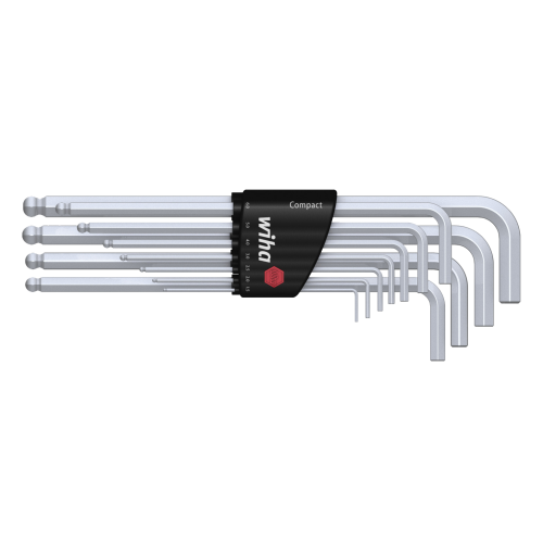 WIHA Inbussleutelset Kogelkop Compact mat verchroomd 369 1,5-10mm, 12- - E6d4b888 01b3 4073 8951 020fba447a80 - 20013719
