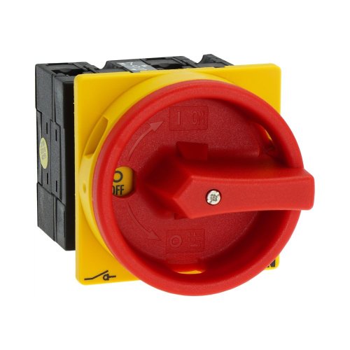 Eaton Hoofdschakelaar, 4-polig, 32 A, NOOD-UIT-functie, 90 &deg;, inbouw - Eaton 008771 r - 20056186