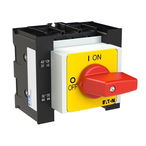 Eaton AAN-UIT-schakelaar, 3-polig + 2MC + 2VC, 25 A, NOOD-UIT-functie, verde - Eaton 010953 r - 20056338