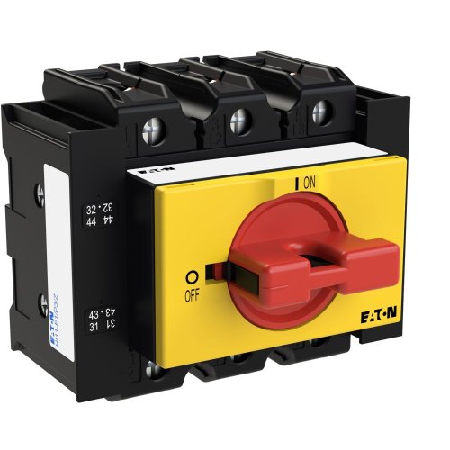 Eaton AAN-UIT-schakelaar, 3-polig + 2MC + 2VC, 63 A, NOOD-UIT-functie, verde - Eaton 012572 r - 20056464
