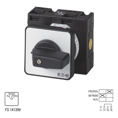 Eaton Bedrijfsmodusschakelaar, Contacten: 2, 32 A, Frontplaat: Aus-Betrieb-P - Eaton 016374 l1 - 20056811