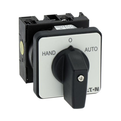 Eaton Omschakelaar, Contacten: 2, 20 A, Frontplaat: HAND-0-AUTO, 45 &deg;, vast, - Eaton 019872 r - 20056911