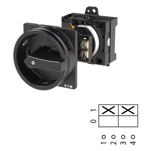 Eaton Hoofdschakelaar, 2-polig, 32 A, HOLD-functie, 90 &deg;, afsluitbaar in 0-s - Eaton 021493 l1 - 20056969