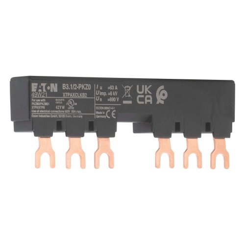 Eaton Kamrail B3.1/2-PKZ0 - 3P - 63 A - - mm2 - Vork - Lengte 99 mm - - Eaton 044945 r - 20057339