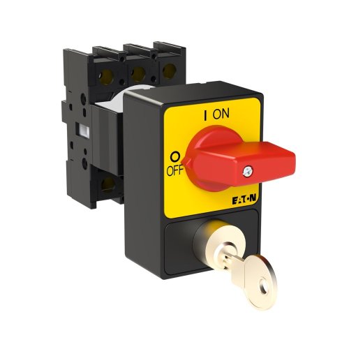 Eaton Paniekschakelaar, 3-polig, 32 A, Cilinderslotvergrendeling SVA, Frontp - Eaton 050967 r - 20057482
