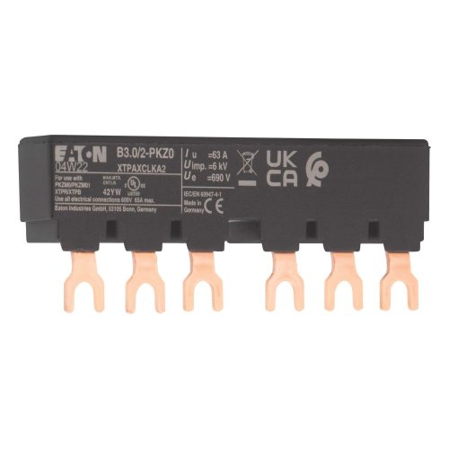 Eaton Kamrail B3.0/2-PKZ0 - 3P - 63 A - - mm2 - Vork - Lengte 90 mm - - Eaton 063961 r - 20057743
