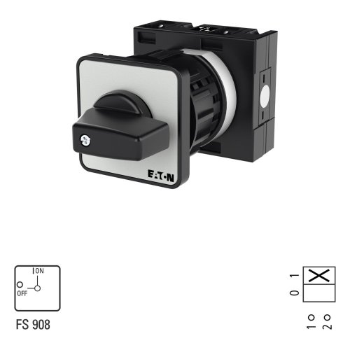 Eaton AAN-UIT-schakelaar, 1-polig, 32 A, 90 &deg;, eengats frontinbouw - Eaton 066581 l1 - 20057778