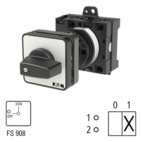 Eaton AAN-UIT-schakelaar, 1-polig, 32 A, 90 &deg;, tussenbouw - Eaton 071327 l1 - 20057829