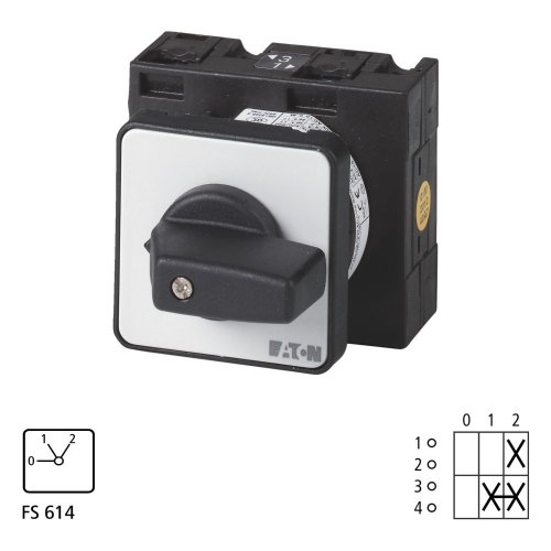 Eaton stappenschakelaar voor verwarming, Contacten: 2, 32 A, Frontplaat: 0-2 - Eaton 071355 l1 - 20057831