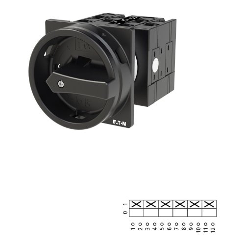 Eaton Hoofdschakelaar, 6-polig, 32 A, HOLD-functie, 90 &deg;, afsluitbaar in 0-s - Eaton 073699 l1 - 20057905