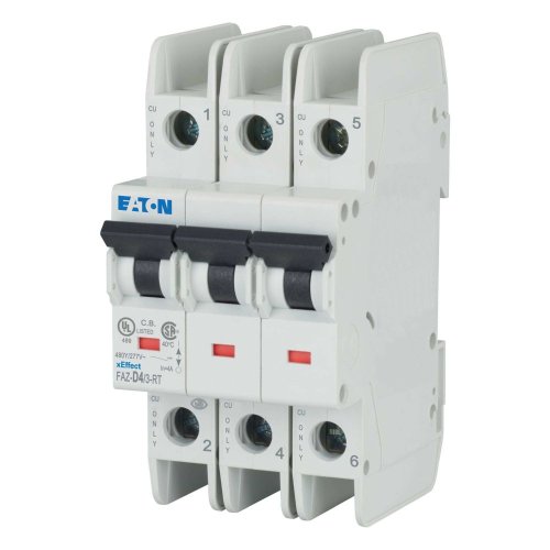 Eaton Installatie-automaat (MCB) FAZ-NA, 3P, 4A, D-curve, 15kA, UL-cert. - Eaton 102302 l - 20058854