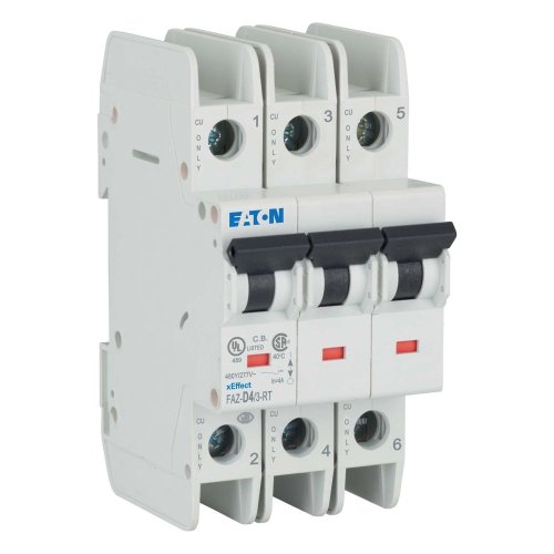 Eaton Installatie-automaat (MCB) FAZ-NA, 3P, 4A, D-curve, 15kA, UL-cert. - Eaton 102302 r - 20058854