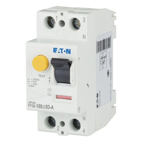 Eaton Aardlekschakelaar (RCCB) PFIM 100A, 2P, 300mA, type A - Eaton 102828 l - 20058891