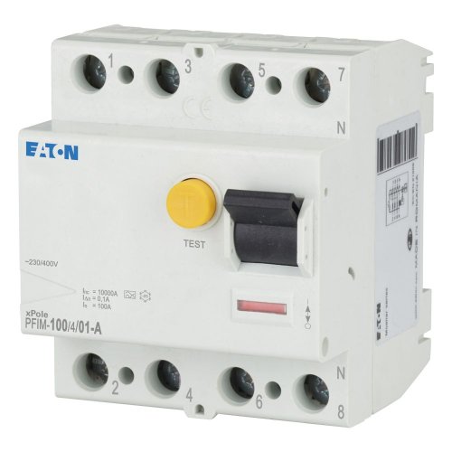 Eaton Aardlekschakelaar (RCCB) PFIM 100A, 4P, 100mA, type A - Eaton 102870 l - 20058893