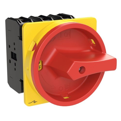 Eaton Hoofdschakelaar, P3, 80 A, inbouw, 3-polig, NOOD-UIT-functie, Met rode - Eaton 110199 r - 20069100