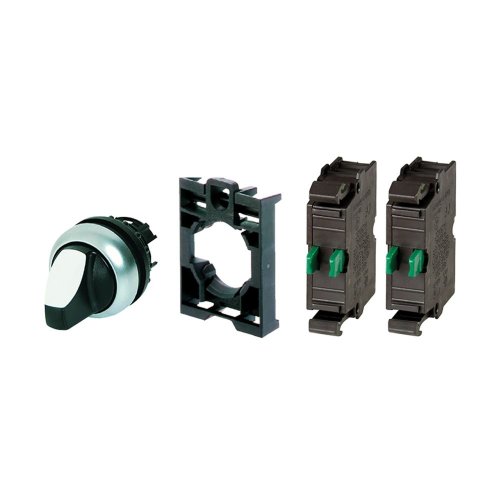 Eaton Keuzeschakelaar, draaigreep, V-stand, zwart, vast, Contactelement 1F,  - Eaton 110922 l - 20059424