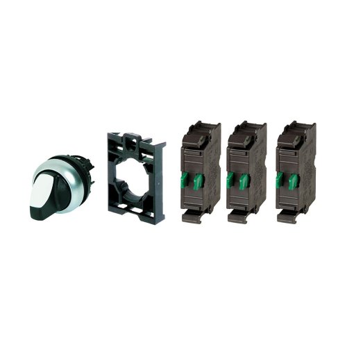 Eaton Keuzeschakelaar, draaigreep, 2 standen, zwart, vast, 3x Contactelement - Eaton 110923 l - 20059425