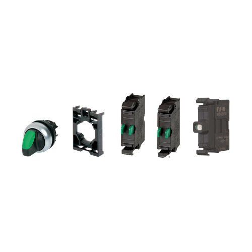 Eaton Signaalkeuzeschakelaar, 3 standen, groen, vast, LED, groen, frontbeves - Eaton 110925 l - 20059427