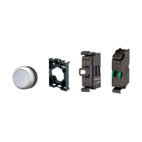 Eaton Signaaldrukknop, vlak, wit, terugverend, LED, wit, frontbevestiging, 1 - Eaton 110931 l - 20059433