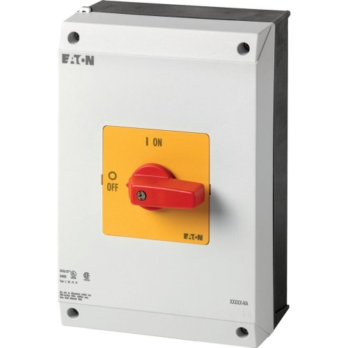 Eaton AAN-UIT-schakelaar, 3-polig, 100 A, NOOD-UIT-functie, Opbouw, UL/CSA - Eaton 1150pic 1470 l - 20066813